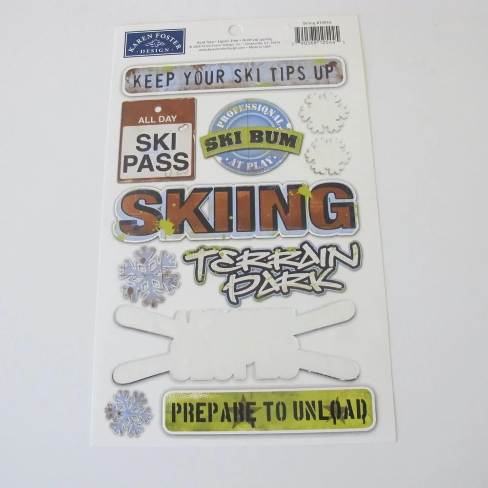 Scrapbooking Sticker Bundle For Paper Crafts Hunting Fishing Bowling(New & Used)